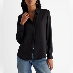 Express Black Portofino Blouse